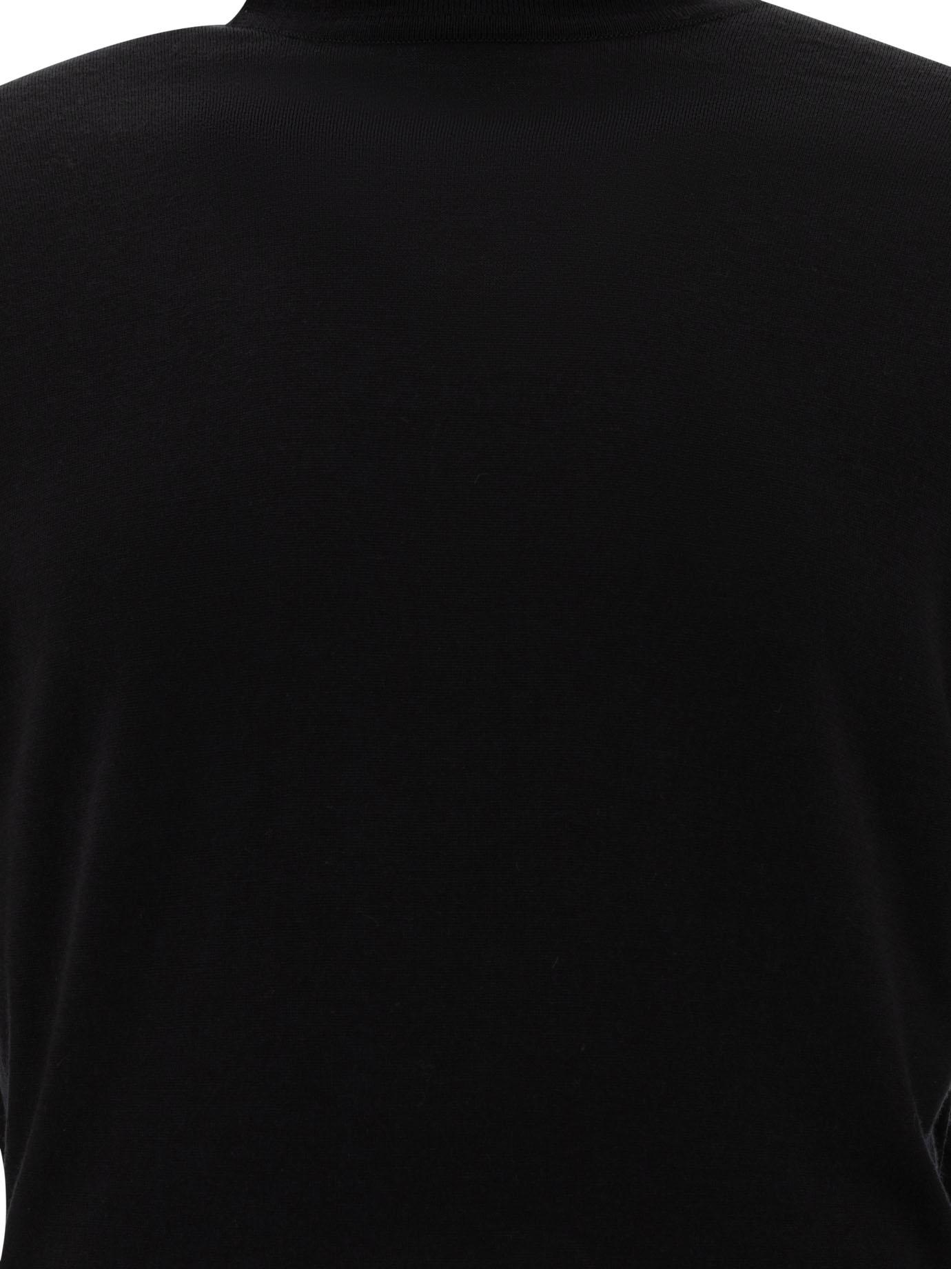 JOHN SMEDLEY Black   Cherwell turtleneck sweater